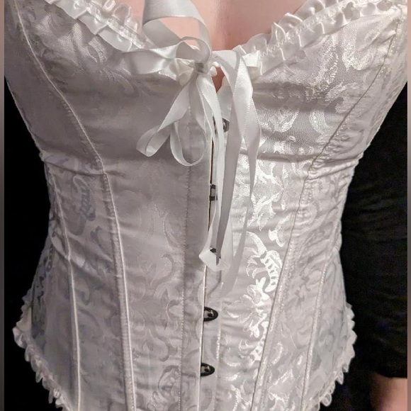 🤍 white corset top size XL - Picture 2 of 2